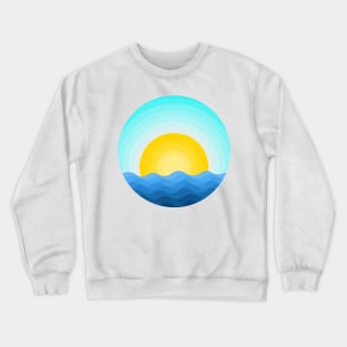 Summertime ocean Crewneck Sweatshirt